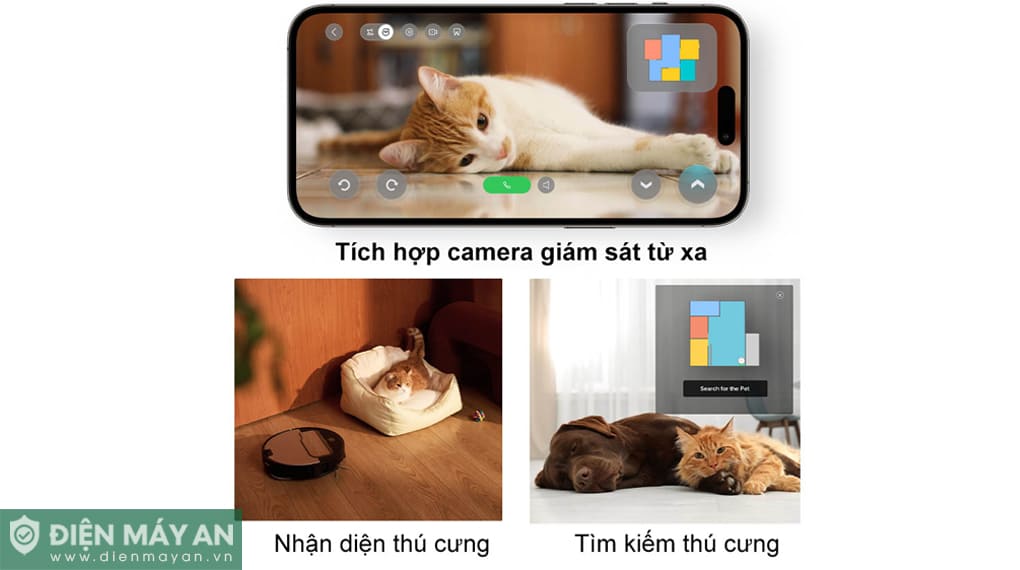 Robot hút bụi lau nhà cánh tay cơ học Roborock Saros Z70 - Đen